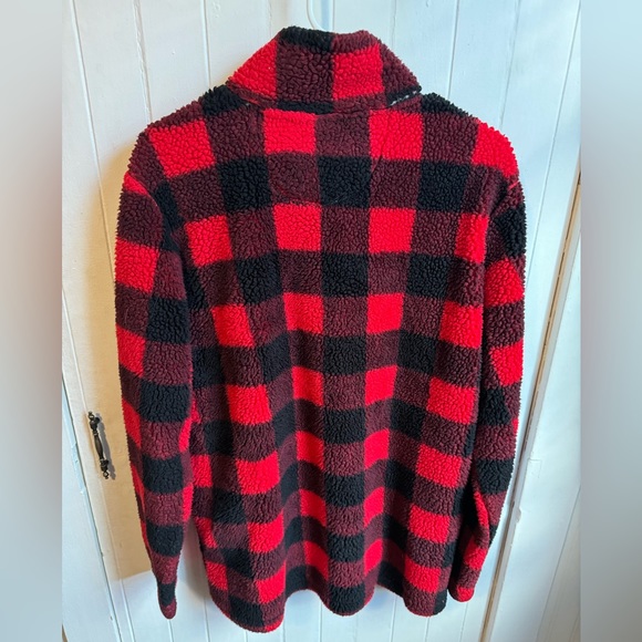 Buffalo plaid Sherpa sweater - Picture 2 of 2